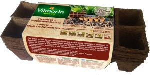 Plaque de 10 Godets Coco Carrés - 5 cm (x5)